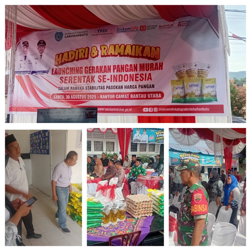 Kecamatan Rantau Utara Dijadikan Tempat Launcing Gerakan Pangan Murah  Nasional