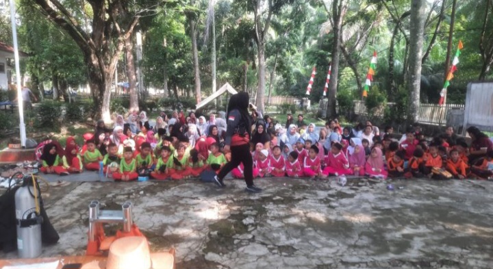 BPBD Labuhanbatu Terima Kunjungan TK Mutiara,TK Even Heazer dan KB TUT Wuri Handayani