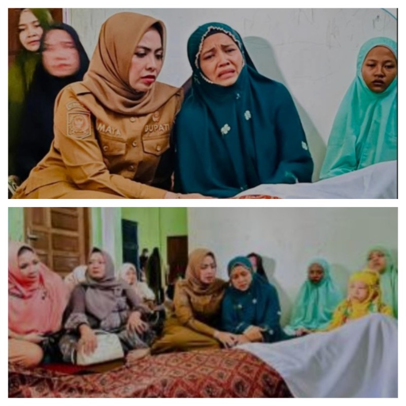 Bupati Maya Hasmita Melayat Kerumah Duka, Atas Meninggalnya Kabid KIPS Kominfo Labuhanbatu